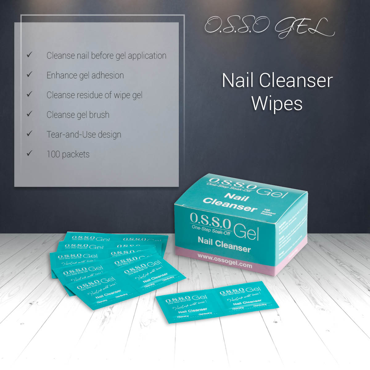 Nail Cleanser Wipes
